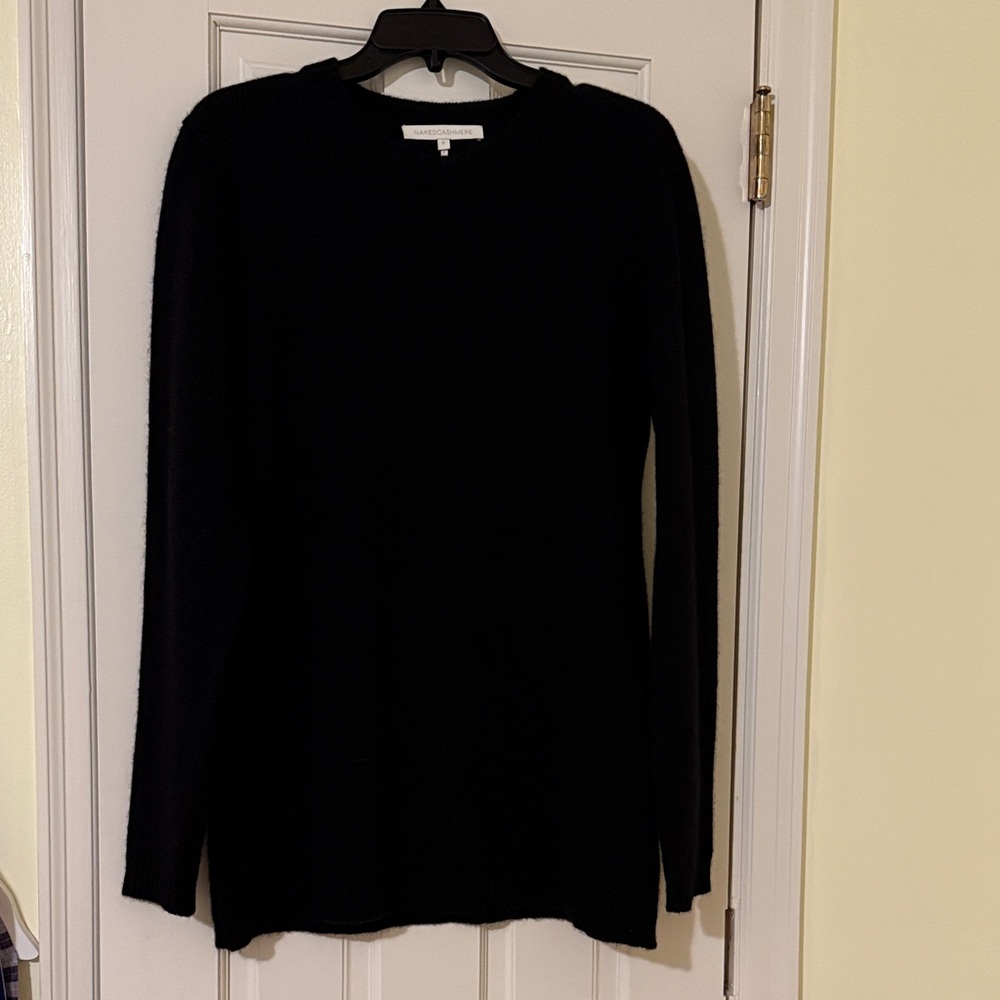 NakedCashmere Black Crewneck Slim Fit Sweater Size Small New NWOT Never Worn